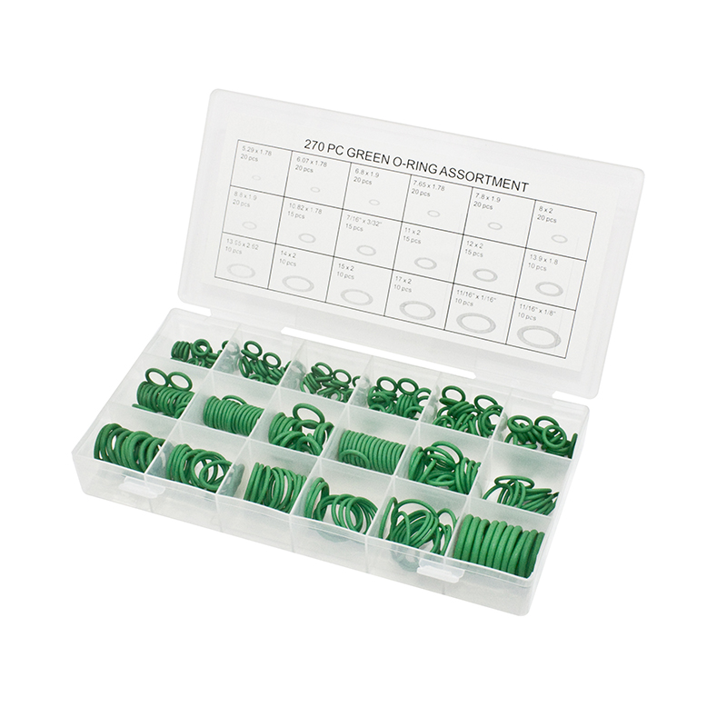 270pc Green o-ring assortment